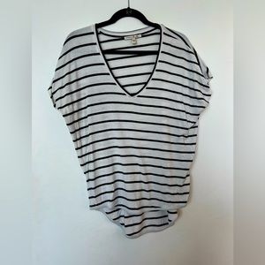 Express Oneeleven Oversized Striped Tee
